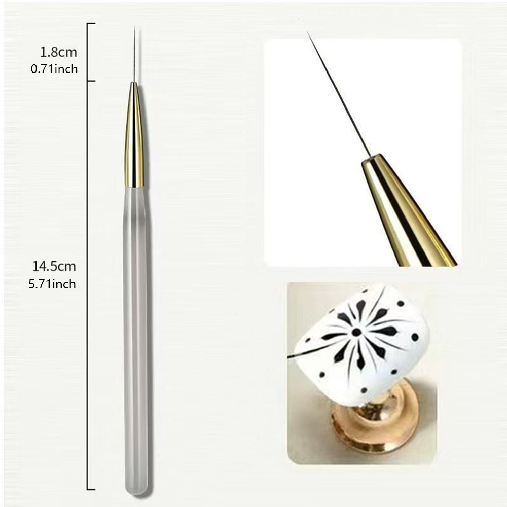1 Buah Set Kuas Seni Kuku Kota - Detailing Brush Set ulasan dan harga