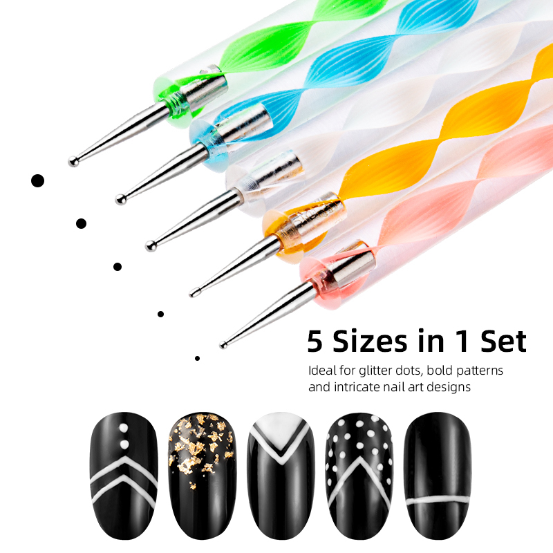 23PCS Kit Kuas Nail Art Liner  - Detailing Brush Set ulasan dan harga